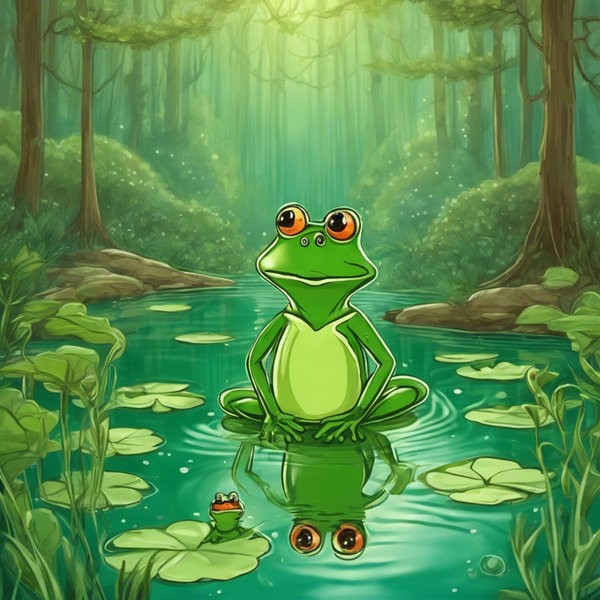 Peaceful Frog