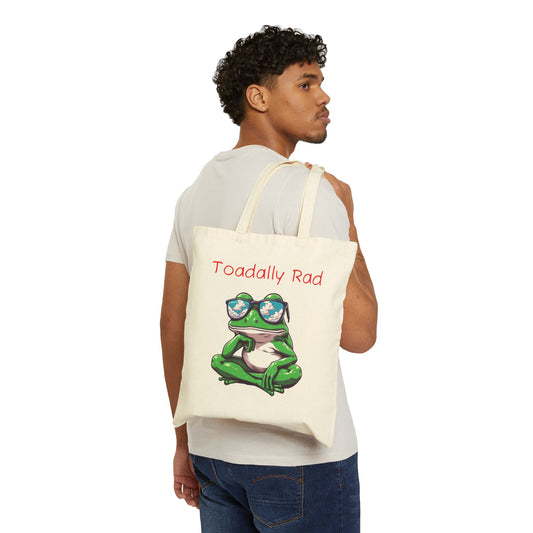 Toadally Rad Cotton Canvas Tote Bag