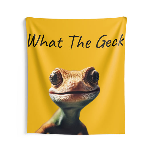 Yellow What The Geck Tapestry