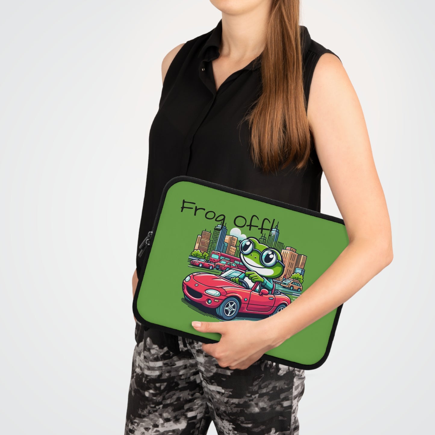 Frog Off! Laptop Sleeve