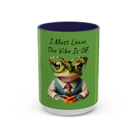 The Vibe Is Off Accent Coffee Mug (11, 15oz)