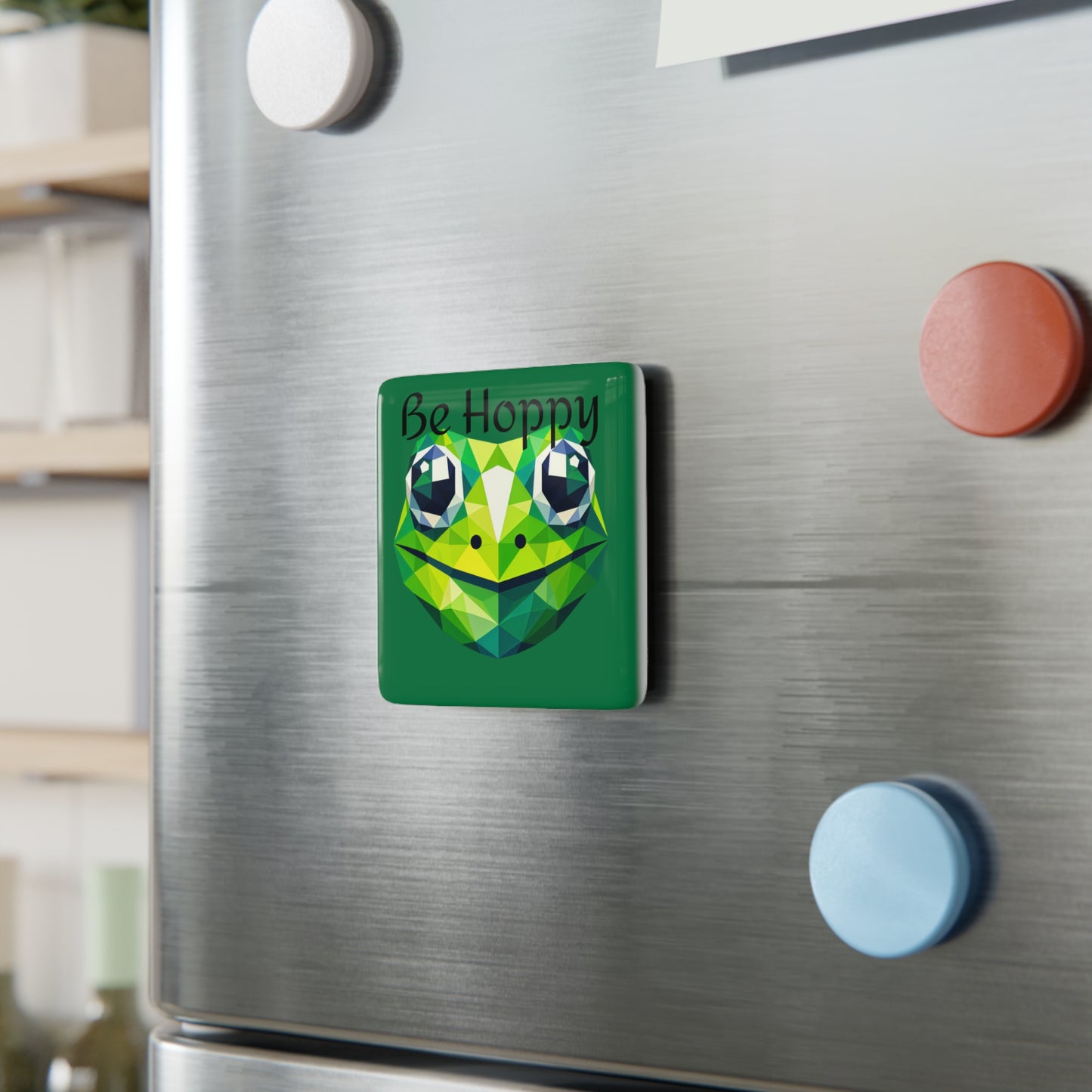 Be Hoppy Geometric Frog Magnet