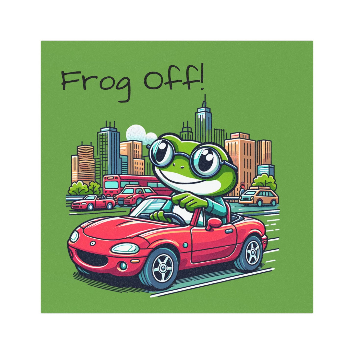 Frog Off! Car Magnet